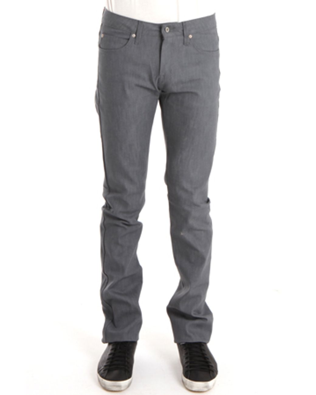 Naked Famous Cashmere Skinny Guy In Grey Stretch Selvedge In Gray For