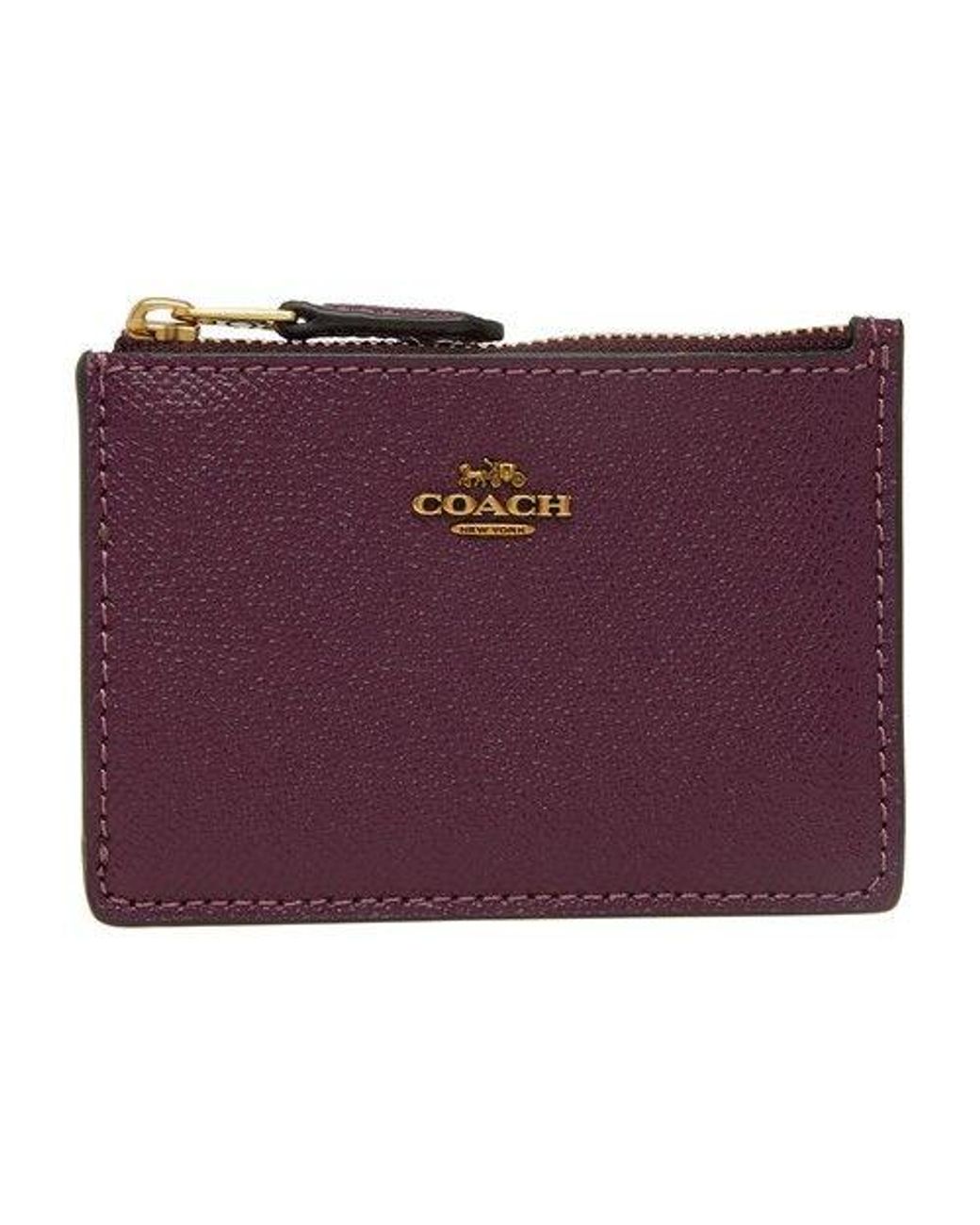 Coach Mini Skinny Id Holder In Purple Lyst