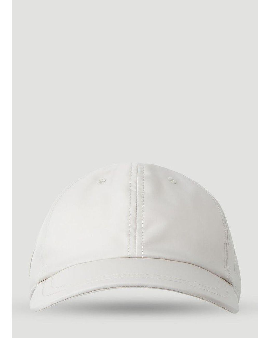 Rick Owens X Champion Pentagram Logo Patch Baseball Cap In White For