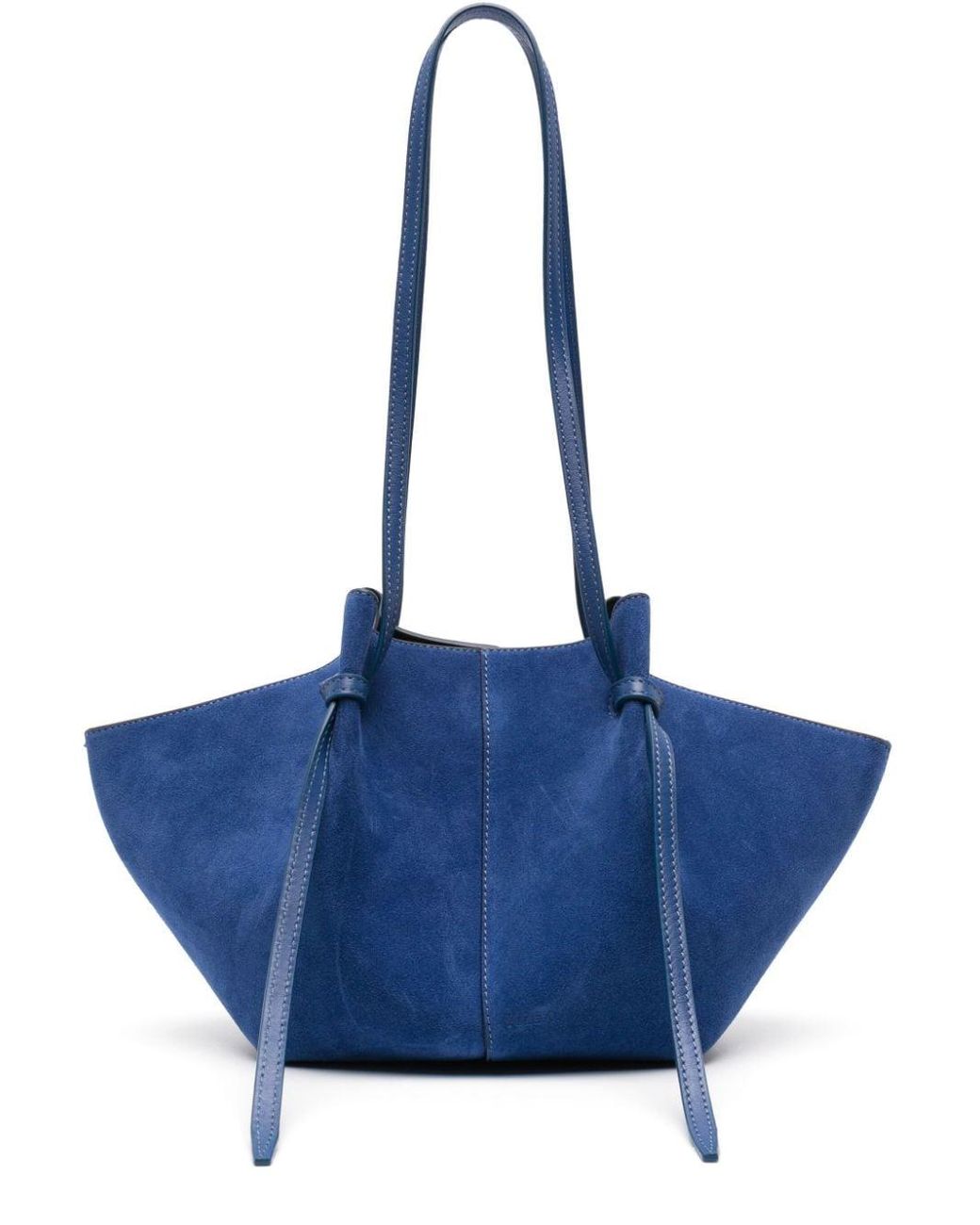 wholesale price Yuzefi Mochi Suede Shoulder Bag in Blue Lyst
