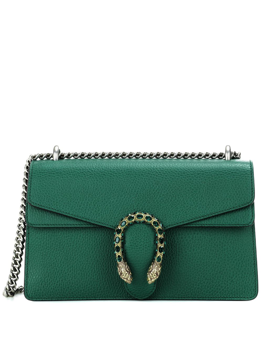 Gucci Dionysus Leather Super Mini Bag In Green Save Lyst