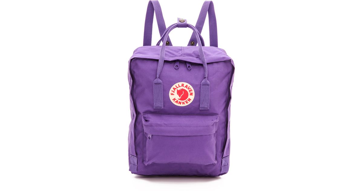 Fjallraven Kanken Backpack Black Graphite In Purple Lyst