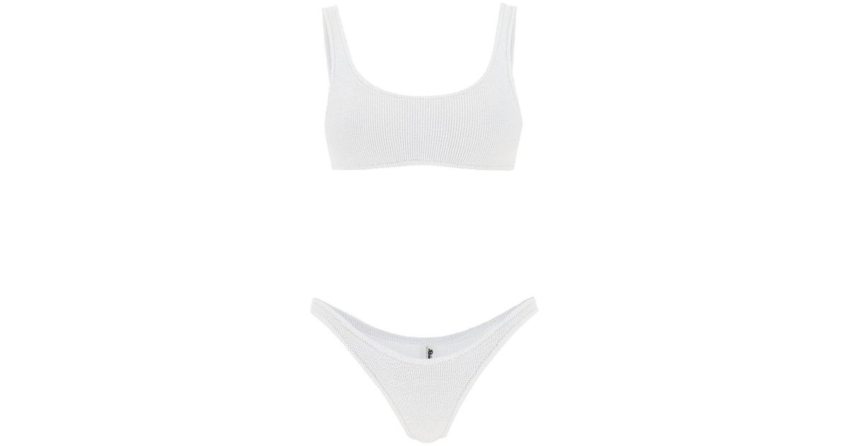 Reina Olga Ginny Bikini Set In White Lyst