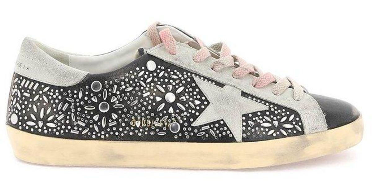 Golden Goose Super Star Low Top Sneakers In White For Men Lyst