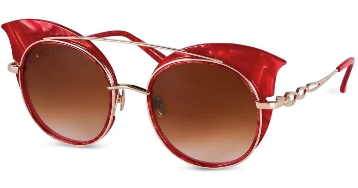 Eque M Drop Song Sunglasses In Red Lyst Uk