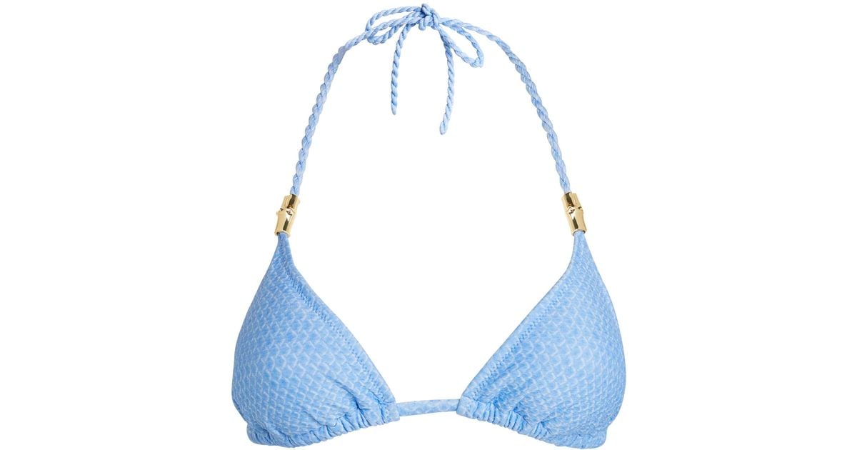 Heidi Klein Indian Ocean Bikini Top In Blue Lyst Uk