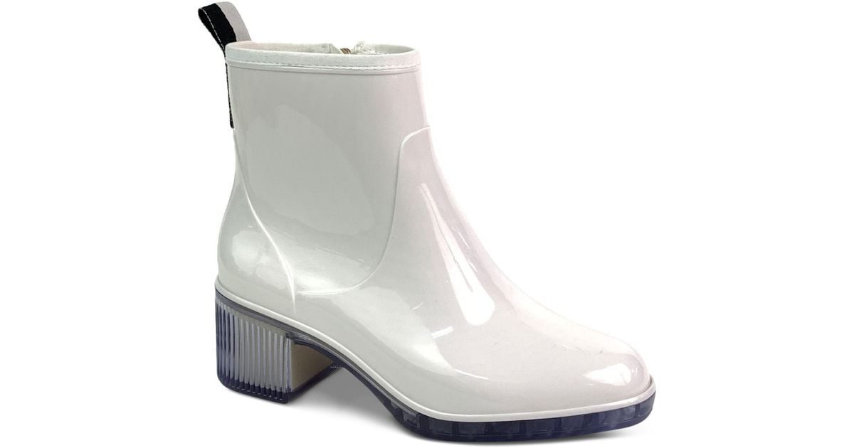 Kate Spade Puddle Rain Boots In Parchment White Lyst