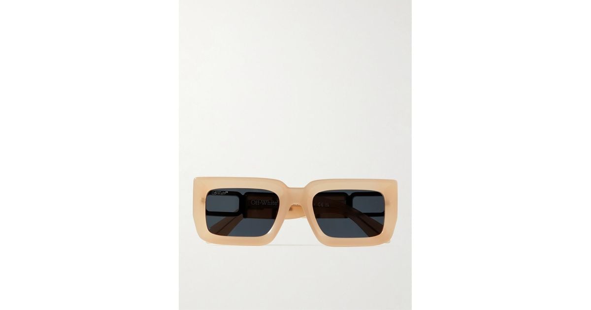 Off White C O Virgil Abloh Boston Rectangular Frame Acetate And