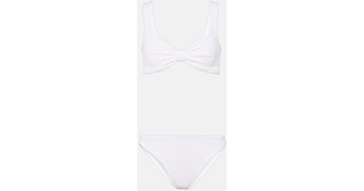 Hunza G Bonnie Bikini In White Lyst