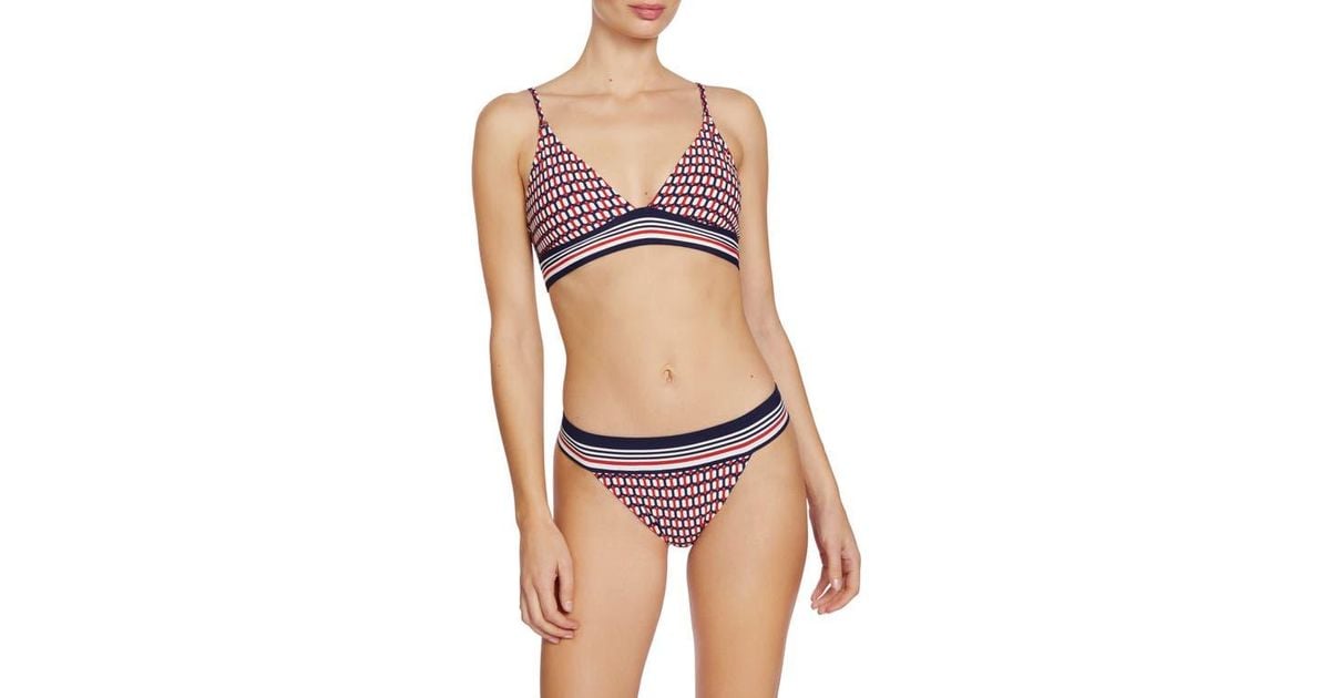 Robin Piccone Simone Triangle Bikini Top In Black Lyst