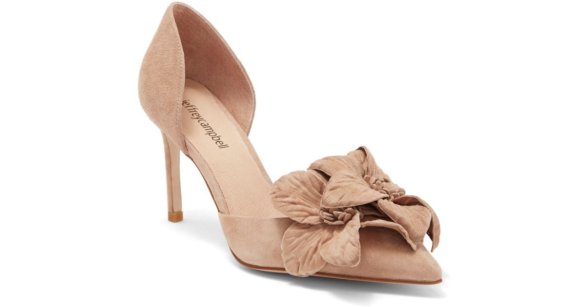 Jeffrey Campbell Lillies Pointed Toe D Orsay Pump In Pink Lyst