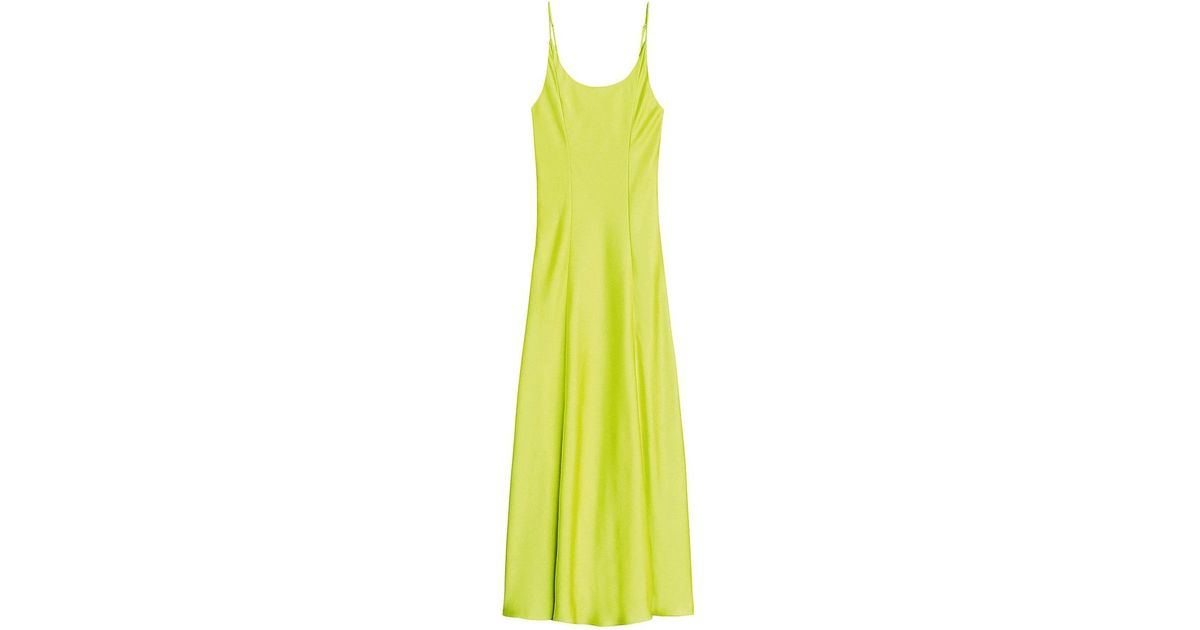 Rag Bone Delilah Satin Maxi Dress In Green Lyst