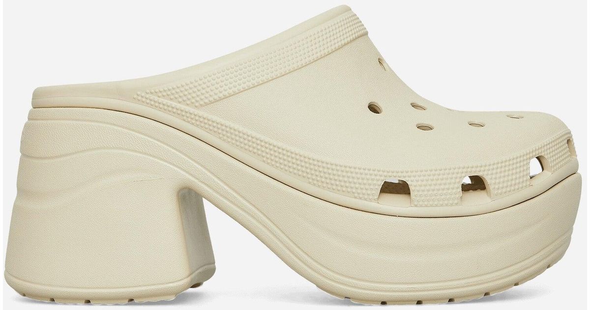 Crocs Siren Clogs Bone In White Lyst Uk