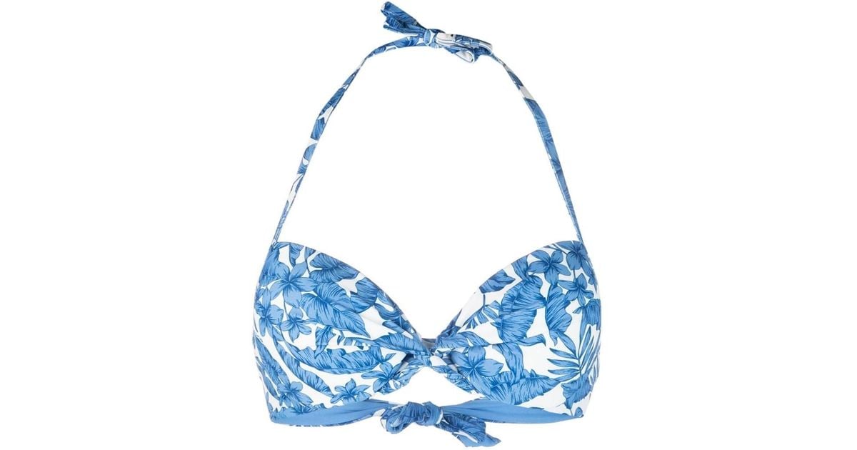 Twin Set Push Up Bikini In Blue Lyst