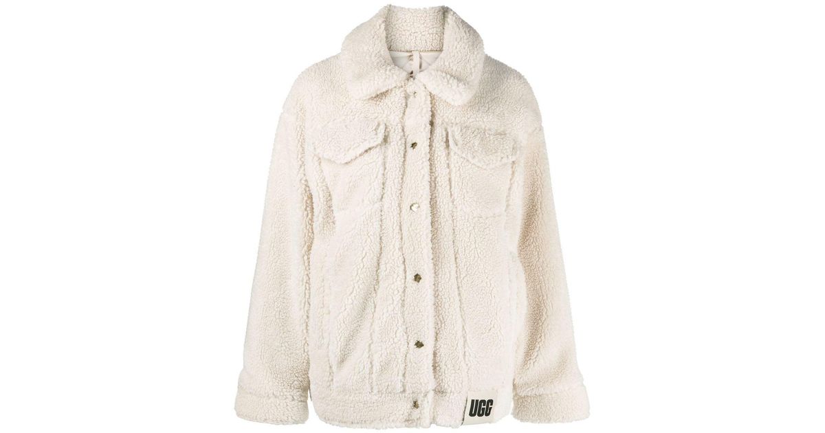 Ugg Frankie Sherpa Trucker Jacket In Natural Lyst