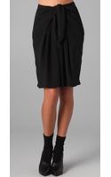 lim phillip draped skirt wrap silk lyst tie