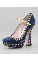 miu miu studded heels