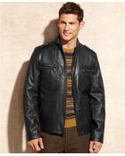 Kenneth Cole Leather Jacket - Lyst
