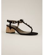 Lanvin Studded Sandals - Lyst