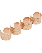 Maison Margiela Rose Gold-Tone Textured Ring Set - Lyst