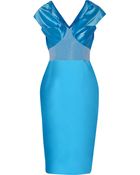 Prabal Gurung Organza And Mesh-Paneled Dress - Lyst