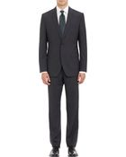 Hugo Boss Micro-Grid Two-Button Suit - Lyst