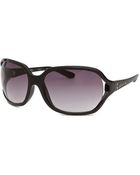 MICHAEL Michael Kors Women'S Square Black Sunglasses - Lyst