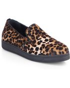Prada Leopard-Print Calf Hair Skate Shoes - Lyst