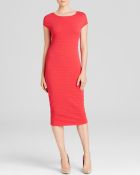 Escada Dress Dahlia Cap Sleeve Striped Knit - Lyst