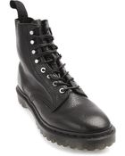 Dr. Martens Hadley Black Grained Leather Boots - Lyst
