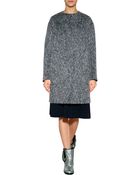 Jil Sander Fleece Wool-Alpaca Coat - Lyst