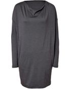 Clemens En August Woolsilk Cowl Neck Dress - Lyst