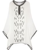 Oscar de la Renta Embellished Silk Kaftan - Lyst