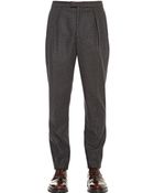 Burberry Prorsum 18Cm Wool Flannel Trousers - Lyst