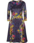 Erdem Printed Silk Dress - Lyst