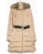 Mango Feather Down Long Coat - Lyst