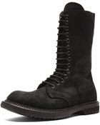 Rick Owens Army Leather Boots - Lyst