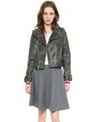 Marc By Marc Jacobs Biker Leather Jacket - Black - Lyst