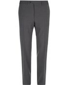 Canali Stretch Wool Trousers - Lyst