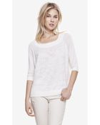 Express Embellished Off The Shoulder Sweater - Lyst