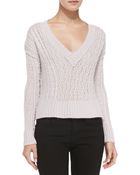 Autumn Cashmere Cashmere Slim Cable-Knit Sweater - Lyst