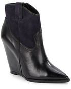 Ash Jude Leather Wedge Ankle Boots - Lyst
