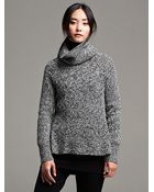 Banana Republic Marled Merino Wool Turtleneck - Lyst