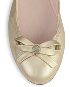 Jack Rogers Regina Metallic Leather Ballet Flats - Lyst