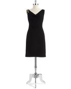 Ivanka Trump Cowl Neck Dress - Lyst