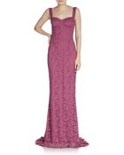 Dolce & Gabbana Lace Bustier Gown - Lyst