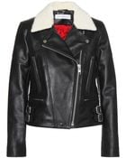 Victoria Beckham Joan Leather Biker Jacket - Lyst