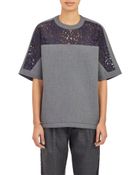 Kolor Lace-Panel T-Shirt - Lyst