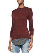 IRO Shura Sweater With Flannel Hem - Lyst