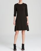 Eileen Fisher Long Sleeve Flare Dress - Lyst